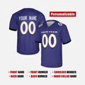 Personalized Baltimore Ravens Football Jersey - Purple Fan Style, Custom Name & Number-2