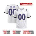 Personalized Baltimore Ravens Football Jersey – White Fuse Style, Custom Name & Number-2