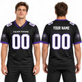 Personalized Baltimore Ravens Football Jersey – Black Alternate Style, Custom Name Patch, Team Name, Number & Logo-1