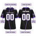 Personalized Baltimore Ravens Football Jersey – Black Alternate Style, Custom Name Patch, Team Name, Number & Logo-2