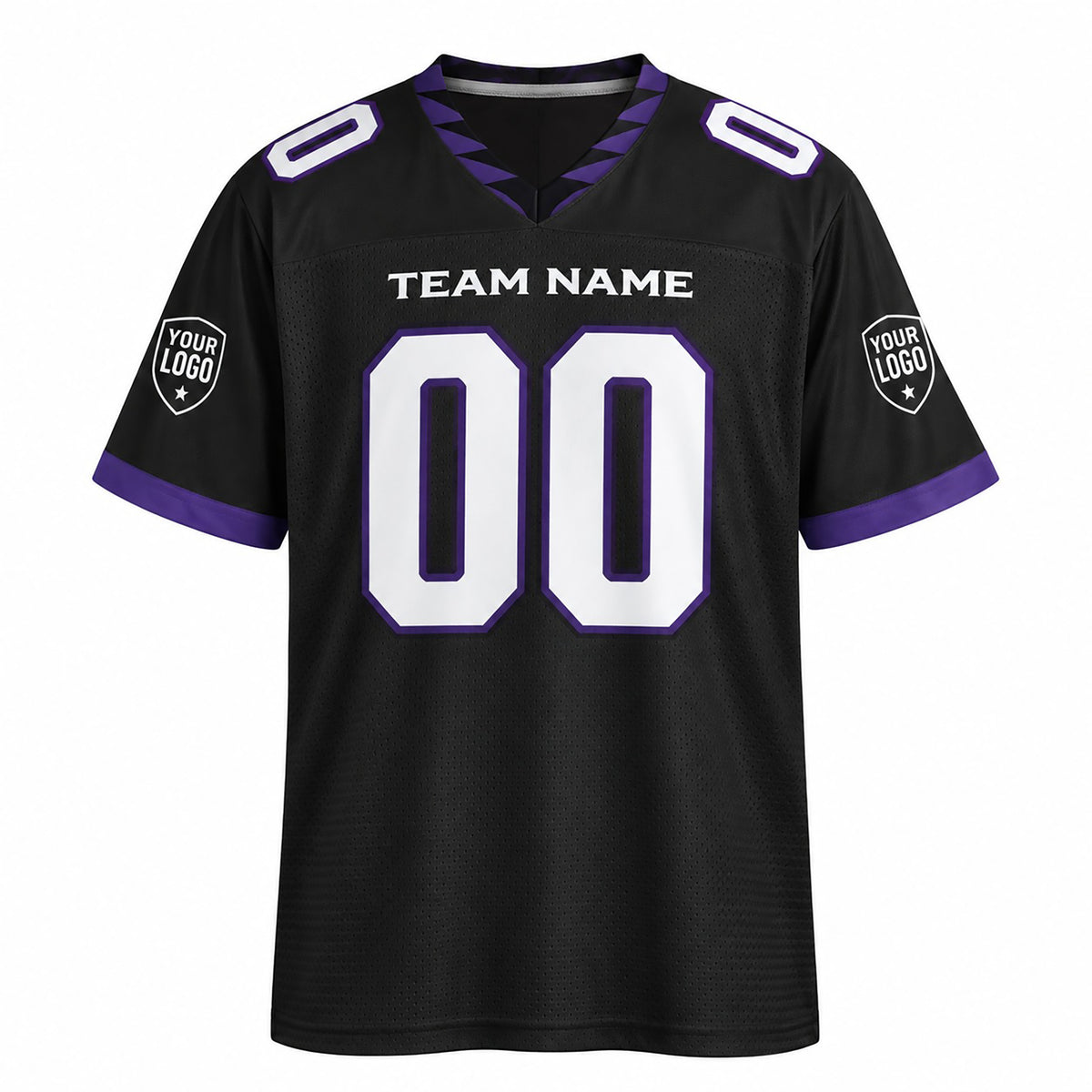 Personalized Baltimore Ravens Football Jersey – Black Alternate Style, Custom Name Patch, Team Name, Number & Logo-3