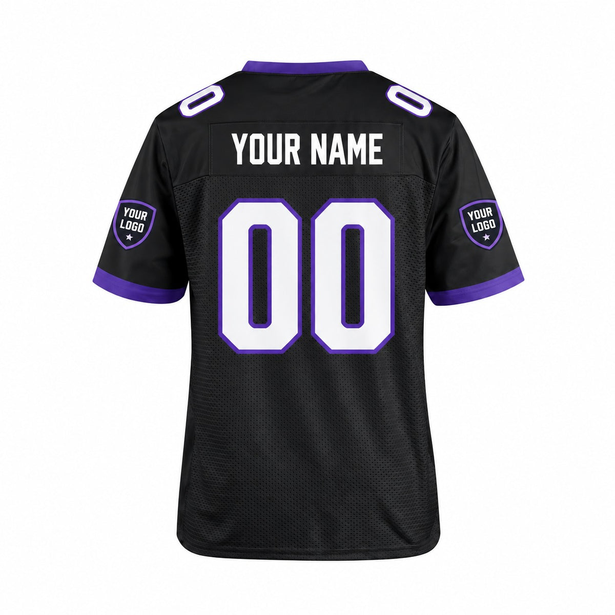 Personalized Baltimore Ravens Football Jersey – Black Alternate Style, Custom Name Patch, Team Name, Number & Logo-4