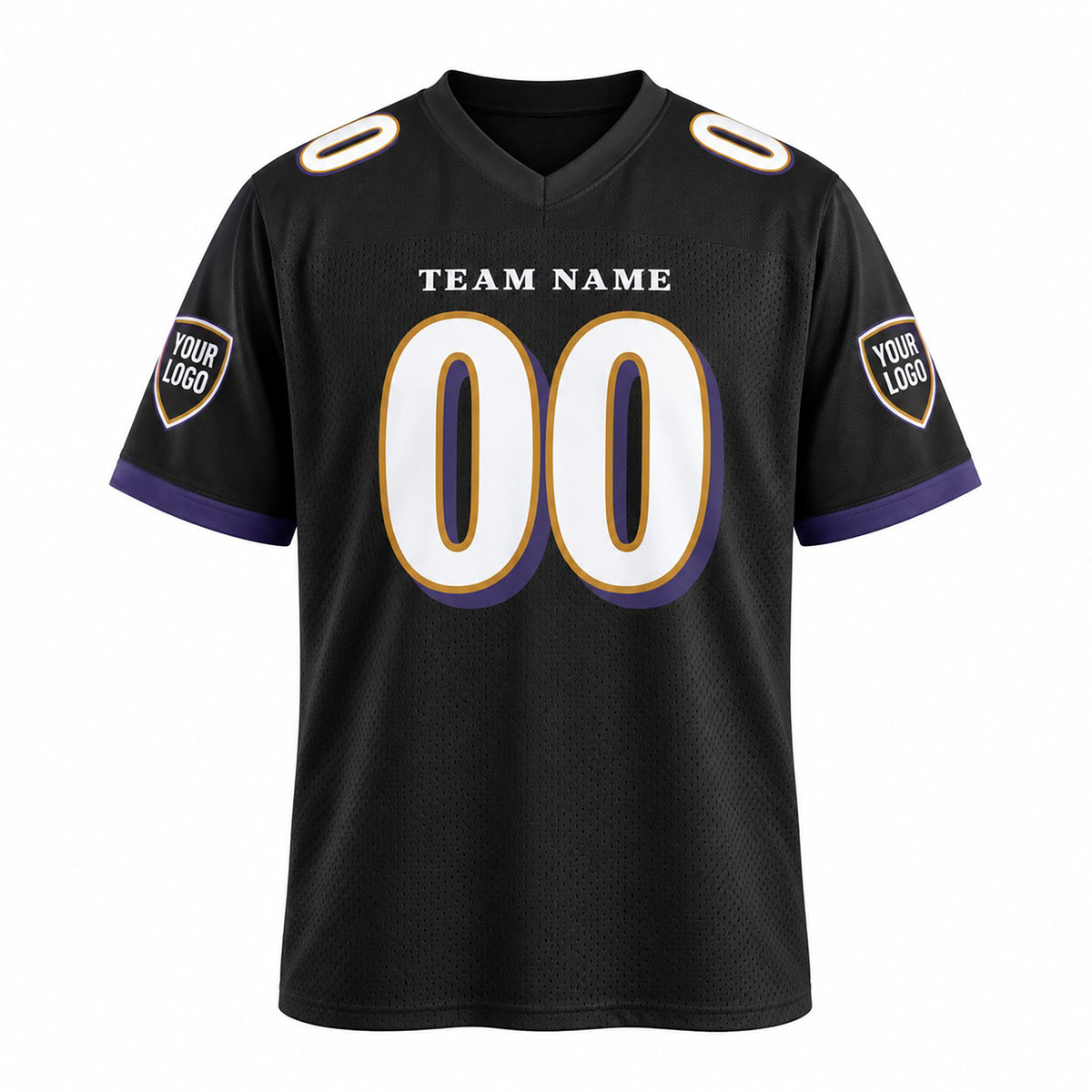 Personalized Baltimore Ravens Football Jersey – Black Vapor F.U.S.E. Limited Style, Custom Name Patch, Team Name, Number & Logo-3