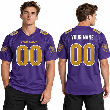 Personalized Baltimore Ravens Football Jersey – Purple Alternate Style, Custom Name Patch, Team Name, Number & Logo-1