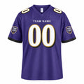 Personalized Baltimore Ravens Football Jersey – Purple Game Style, Custom Name Patch, Team Name, Number & Logo-3