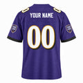 Personalized Baltimore Ravens Football Jersey – Purple Game Style, Custom Name Patch, Team Name, Number & Logo-4