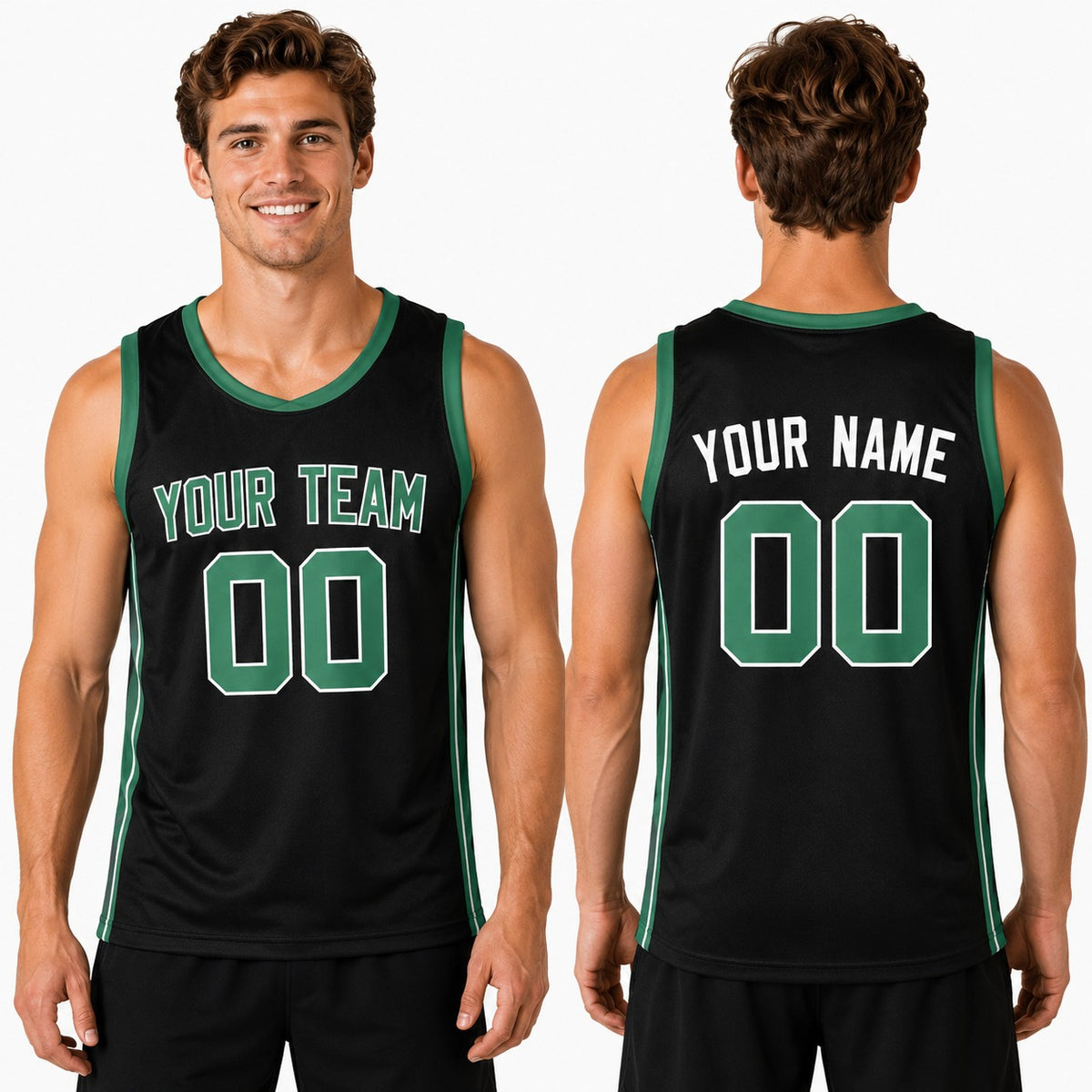 Personalized Boston Celtics Basketball Jersey - Black Swingman Statement Style, Custom Name & Number-1