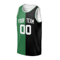 Personalized Boston Celtics Basketball Jersey - Green Black Split 2007/08 Hardwood Classics Swingman Style, Custom Name & Number-3