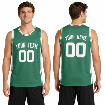 Personalized Boston Celtics Basketball Jersey - Green Swingman Icon Style, Custom Name & Number-1
