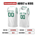 Personalized Boston Celtics Basketball Jersey - White Fast Break Association Style, Custom Name & Number-2