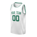 Personalized Boston Celtics Basketball Jersey - White Fast Break Association Style, Custom Name & Number-3