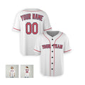 Personalized Boston Red Sox Baseball Jersey - White Alternate Style, Custom Name & Number-5