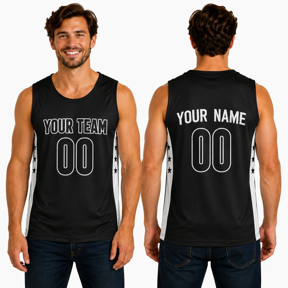 Personalized Brooklyn Nets Basketball Jersey - Black 2022/23 Swingman Statement Style, Custom Name & Number-1