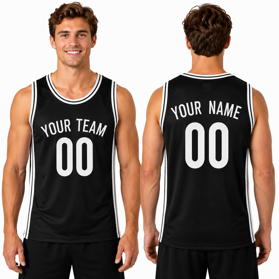 Personalized Brooklyn Nets Basketball Jersey - Black Swingman Fan-Inspired Style, Custom Name & Number-1