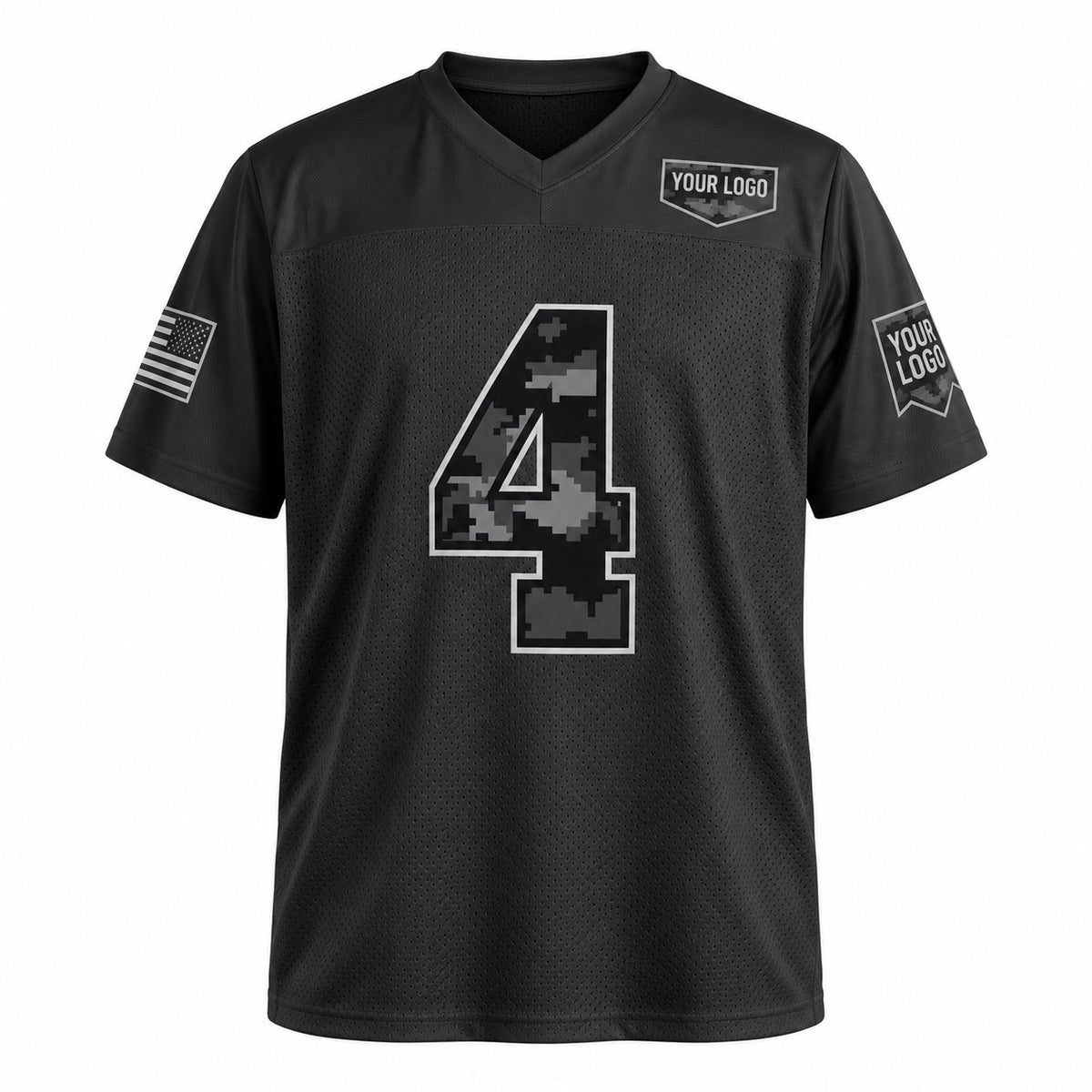 Personalized Buffalo Bills 2026 Salute to Service Football Jersey – Black, Custom Name Patch, Team Name, Number & Logo-3