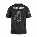 Personalized Buffalo Bills 2026 Salute to Service Football Jersey – Black, Custom Name Patch, Team Name, Number & Logo-4