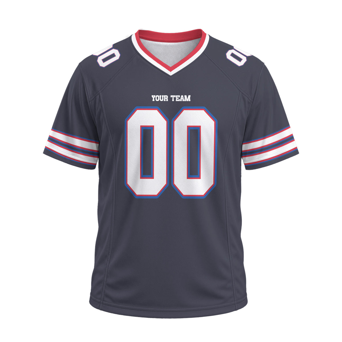 Personalized Buffalo Bills Football Jersey – Navy Inverted Team Game Day Style, Custom Name & Number-4