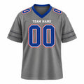 Personalized Buffalo Bills Football Jersey – Gray Nickel City Style, Custom Name Patch, Team Name, Number & Logo-3