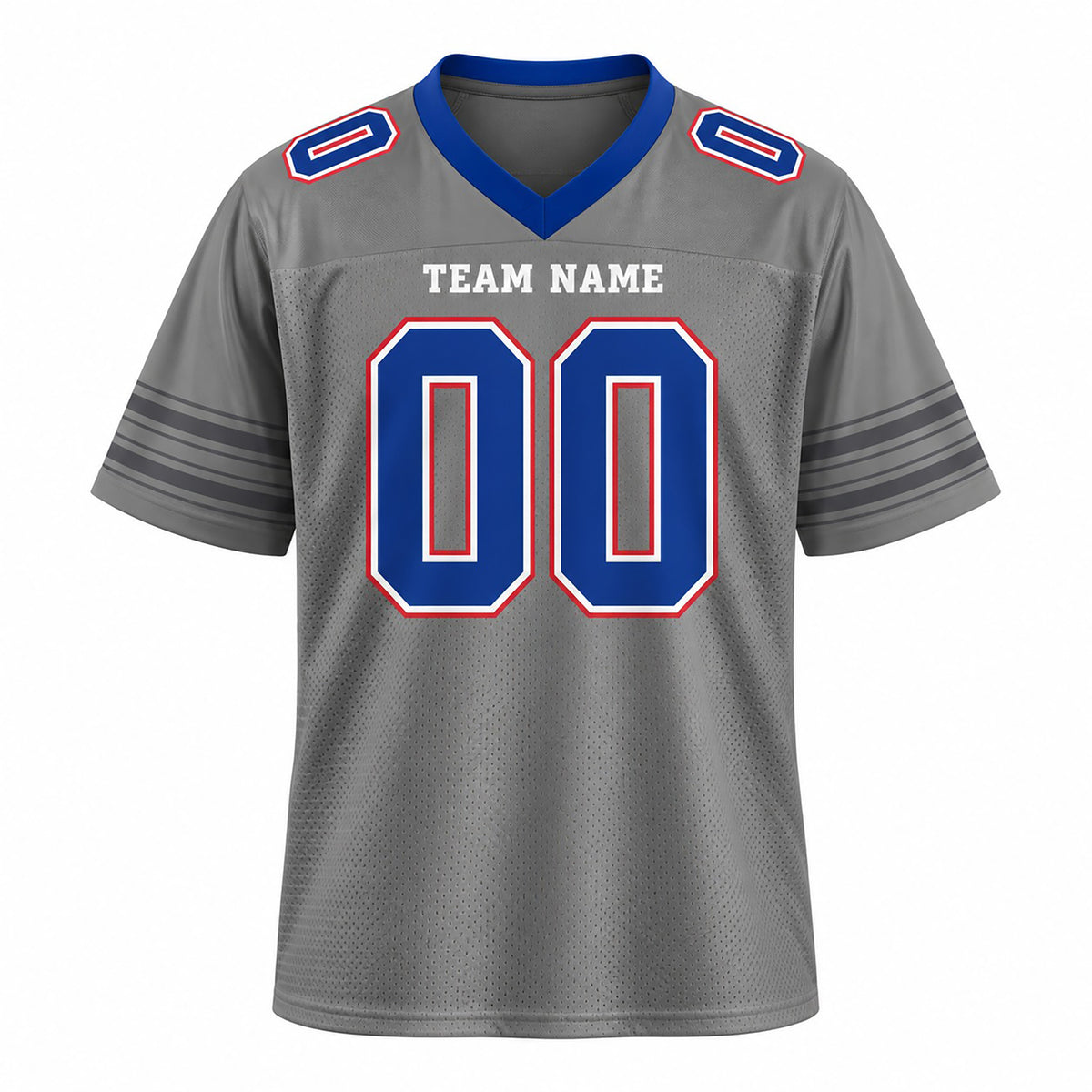 Personalized Buffalo Bills Football Jersey – Gray Nickel City Style, Custom Name Patch, Team Name, Number & Logo-3
