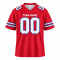 Personalized Buffalo Bills Football Jersey – Red Alternate Style, Custom Name Patch, Team Name, Number & Logo-3