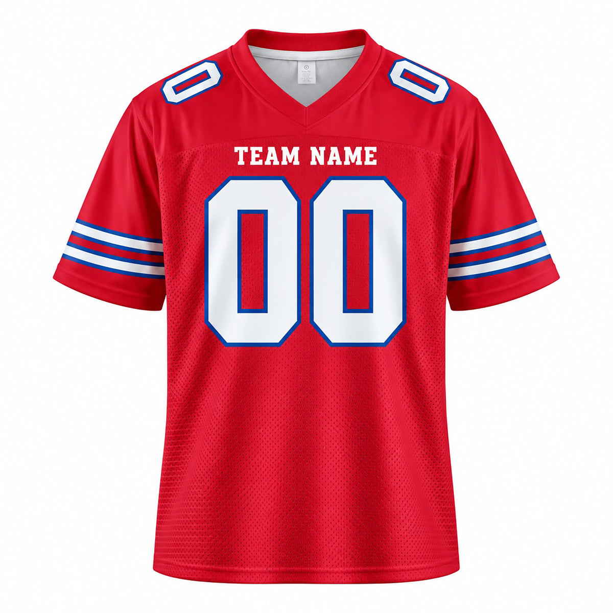 Personalized Buffalo Bills Football Jersey – Red Alternate Style, Custom Name Patch, Team Name, Number & Logo-3