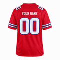 Personalized Buffalo Bills Football Jersey – Red Alternate Style, Custom Name Patch, Team Name, Number & Logo-4