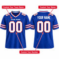 Personalized Buffalo Bills Football Jersey – Royal Game Style, Custom Name Patch, Team Name, Number & Logo-2