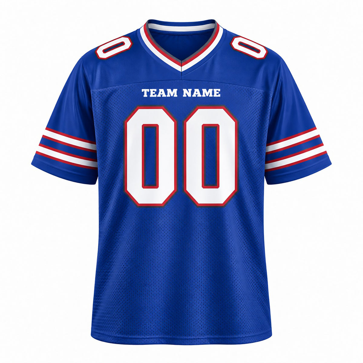 Personalized Buffalo Bills Football Jersey – Royal Game Style, Custom Name Patch, Team Name, Number & Logo-3