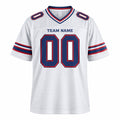 Personalized Buffalo Bills Football Jersey – White Game Style, Custom Name Patch, Team Name, Number & Logo-3