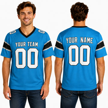 Personalized Carolina Panthers Football Jersey - Blue Alternate Style, Custom Name & Number-1