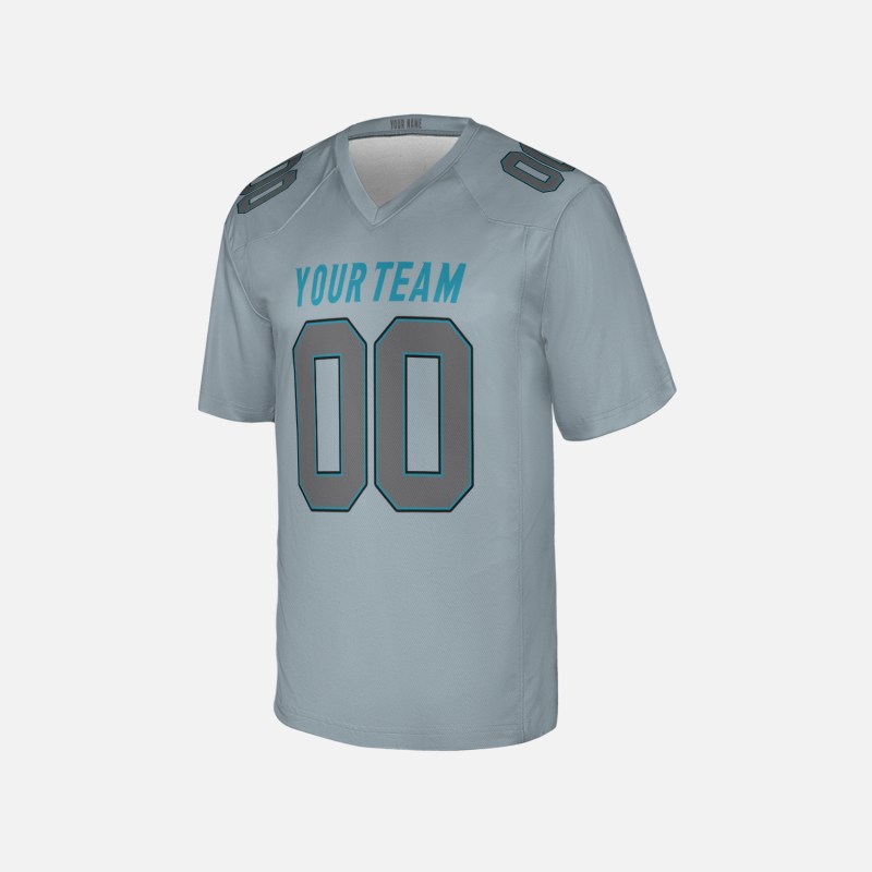 Personalized Carolina Panthers Football Jersey - Gray Atmosphere Fashion Game Style, Custom Name & Number-4