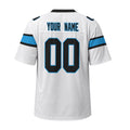Personalized Carolina Panthers Football Jersey – White Fuse Game Day Style, Custom Name & Number-5