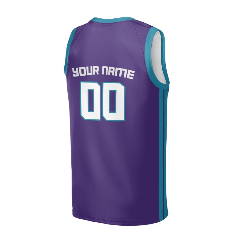 Personalized Charlotte Hornets Basketball Jersey - Purple Swingman Statement Style, Custom Name & Number-4