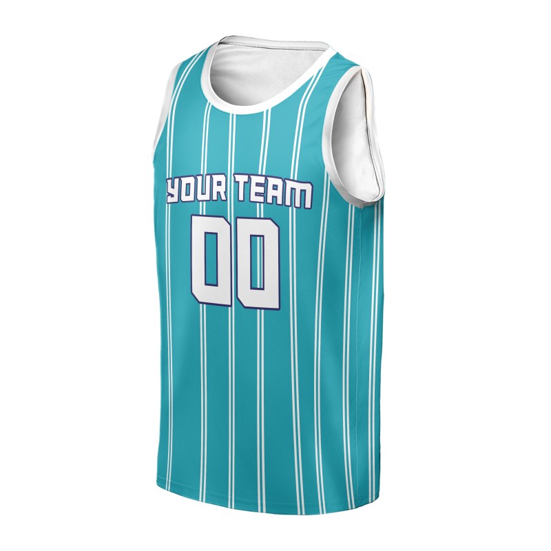 Personalized Charlotte Hornets Basketball Jersey - Teal Fast Break Player Icon Style, Custom Name & Number-3