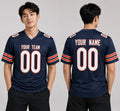Personalized Chicago Bears Football Jersey - Navy Fan Style, Custom Name & Number-1