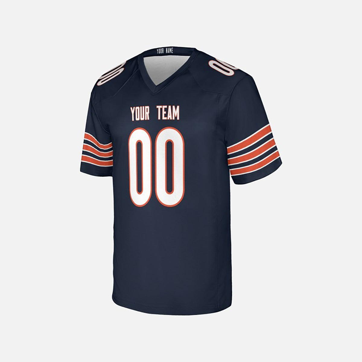Personalized Chicago Bears Football Jersey - Navy Fan Style, Custom Name & Number-4