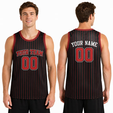 Personalized Chicago Bulls Basketball Jersey - Black Swingman Statement Style, Custom Name & Number-1