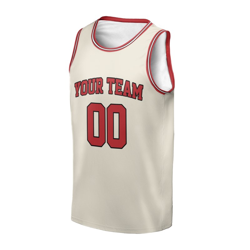 Personalized Chicago Bulls Basketball Jersey - Cream Swingman Style, Custom Name & Number-3