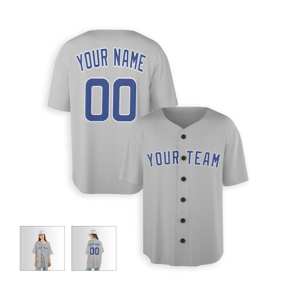 Personalized Chicago Cubs Baseball Jersey - Gray Road Team Style, Custom Name & Number-5