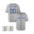Personalized Chicago Cubs Baseball Jersey - Gray Road Team Style, Custom Name & Number-6