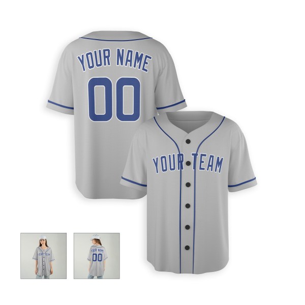 Personalized Chicago Cubs Baseball Jersey - Gray Road Team Style, Custom Name & Number-6