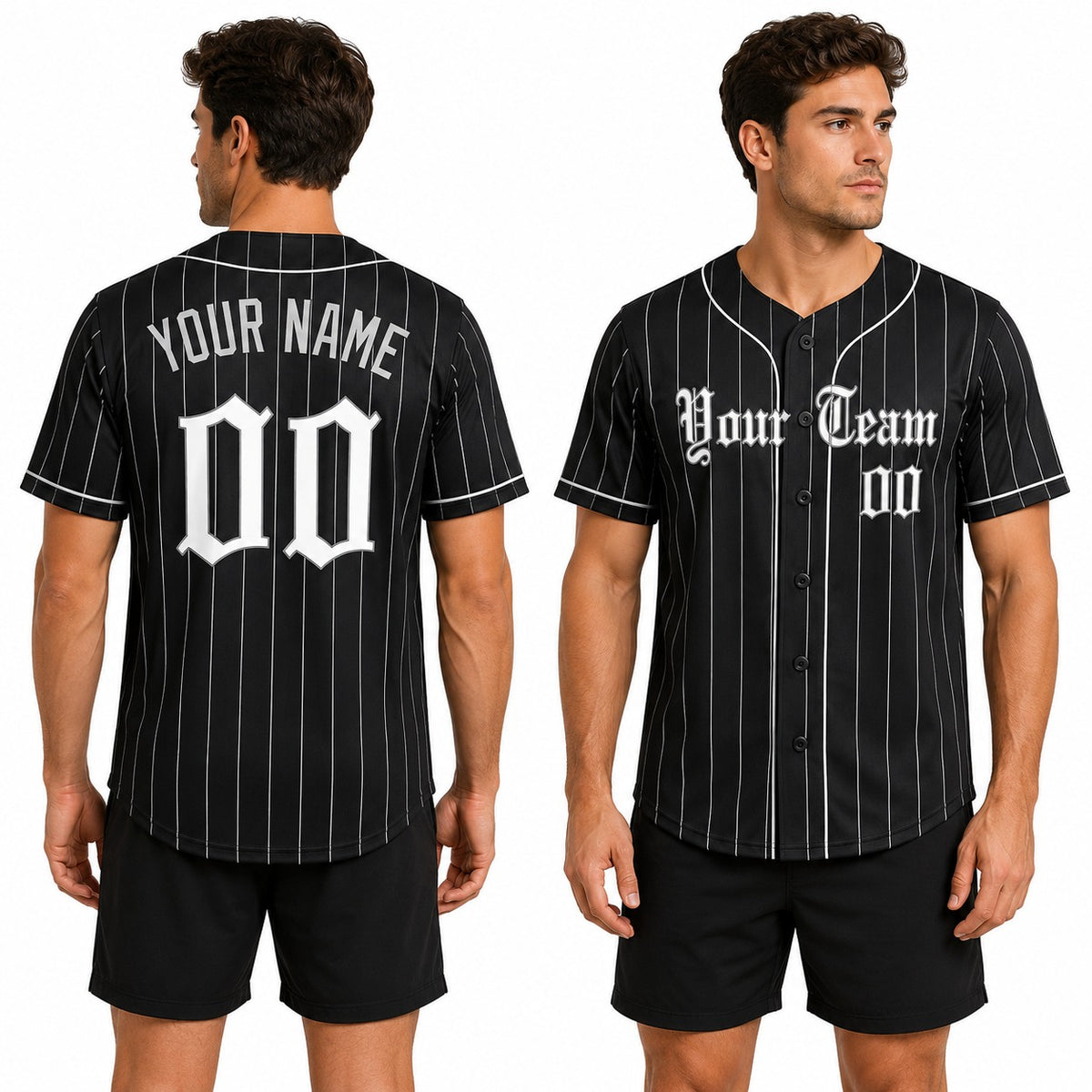 Personalized Chicago White Sox Baseball Jersey - Black City Style, Custom Name & Number-1