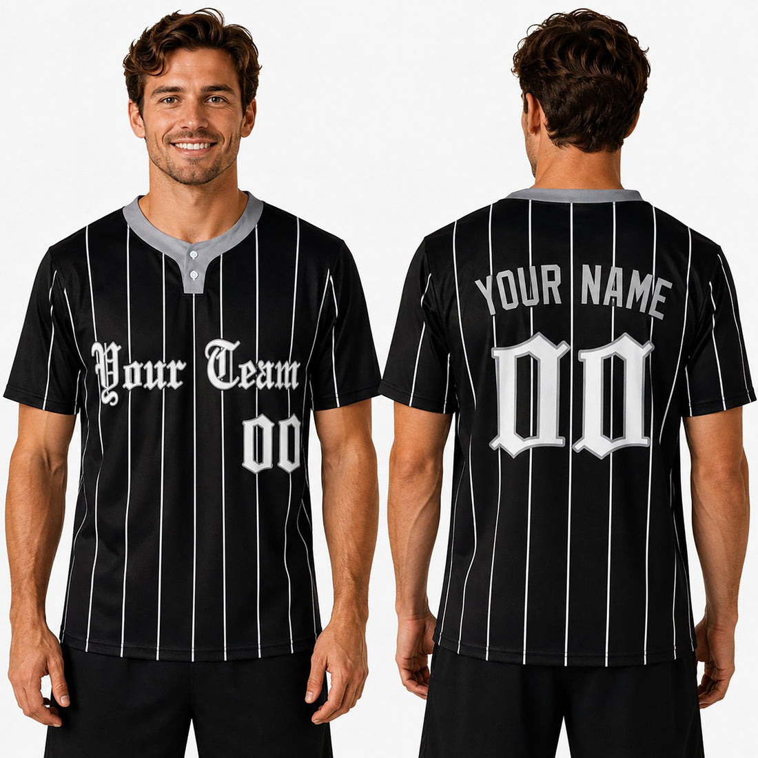 Personalized Chicago White Sox Two-Button Baseball Jersey - City Connect Style, Custom Name & Number-1