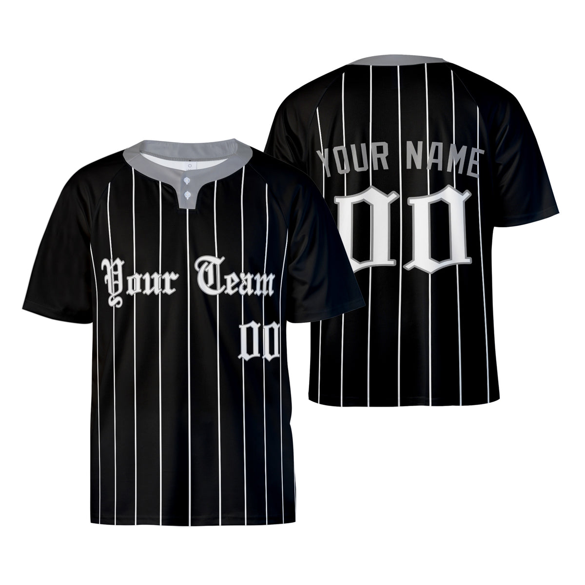 Personalized Chicago White Sox Two-Button Baseball Jersey - City Connect Style, Custom Name & Number-3