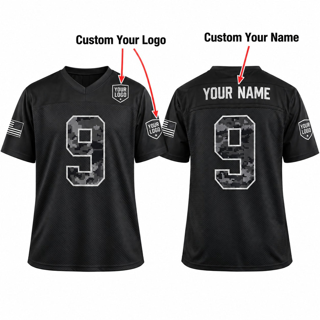 Personalized Cincinnati Bengals 2026 Salute to Service Football Jersey – Black, Custom Name Patch, Team Name, Number & Logo-1