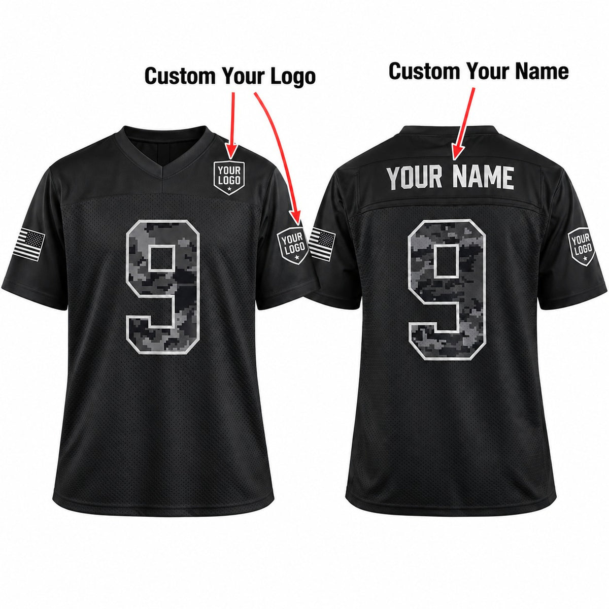 Personalized Cincinnati Bengals 2026 Salute to Service Football Jersey – Black, Custom Name Patch, Team Name, Number & Logo-2