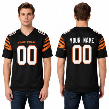 Personalized Cincinnati Bengals Football Jersey - Black 1988 Legacy Style, Custom Name & Number-1