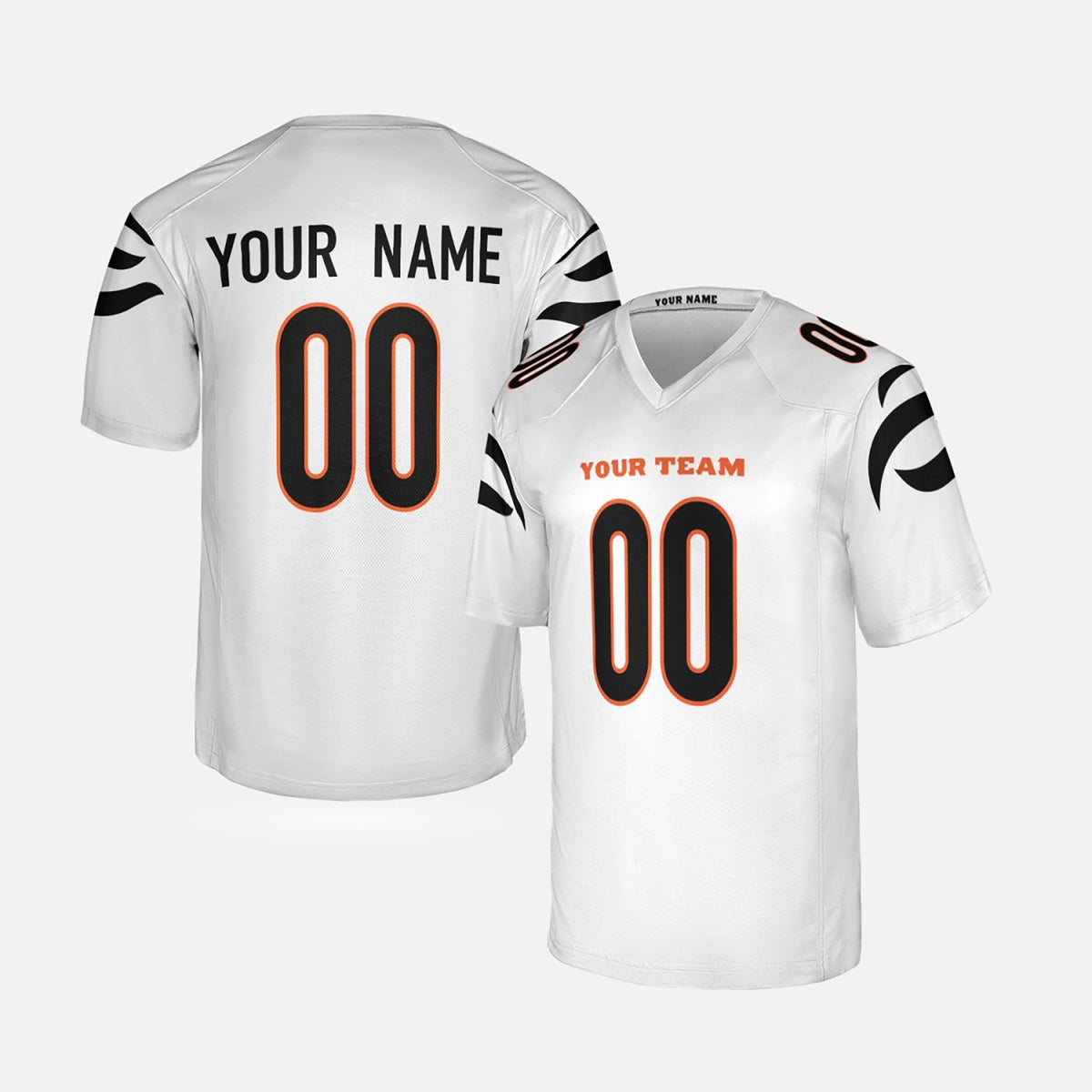 Personalized Cincinnati Bengals Football Jersey - White Fan Style, Custom Name & Number-3