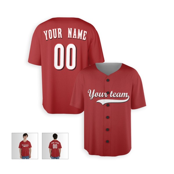 Personalized Cincinnati Reds Baseball Jersey - Red Alternate Style, Custom Name & Number-4