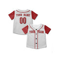 Personalized Cincinnati Reds Baseball Jersey - White Red Birdseye Style, Custom Name & Number-6